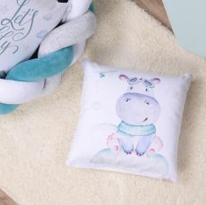Дитячий постільний комплект Baby Veres Hippo (6 одиниць) сатин та велюр